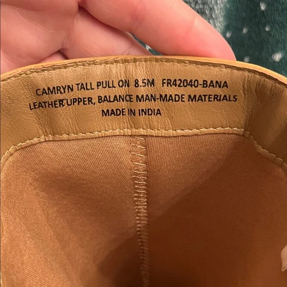 Frye Camryn Tall Pull On Tan Leather Heeled Boots - Picture 7 of 16